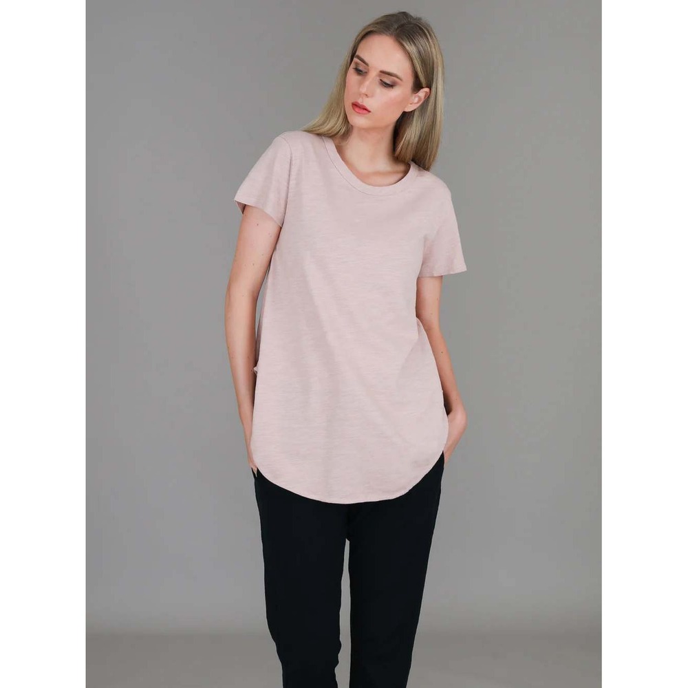 Elwood tee‎ longline slub designer minimalist elevated MED deadstock cotton Knit